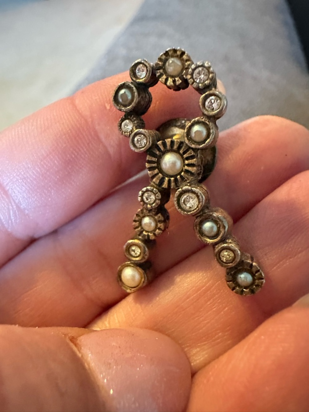 Vintage custom made Patricia lock awareness pin